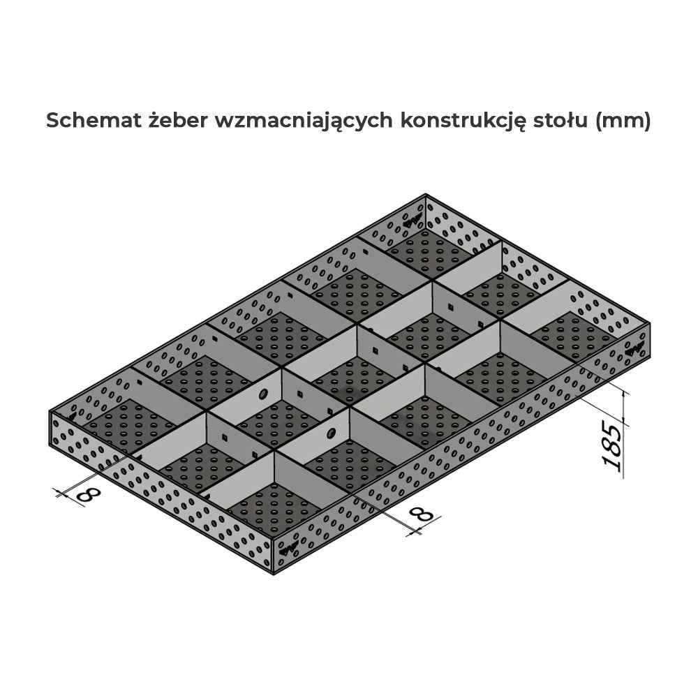 Stół spawalniczy 2400x1200 STANDARD