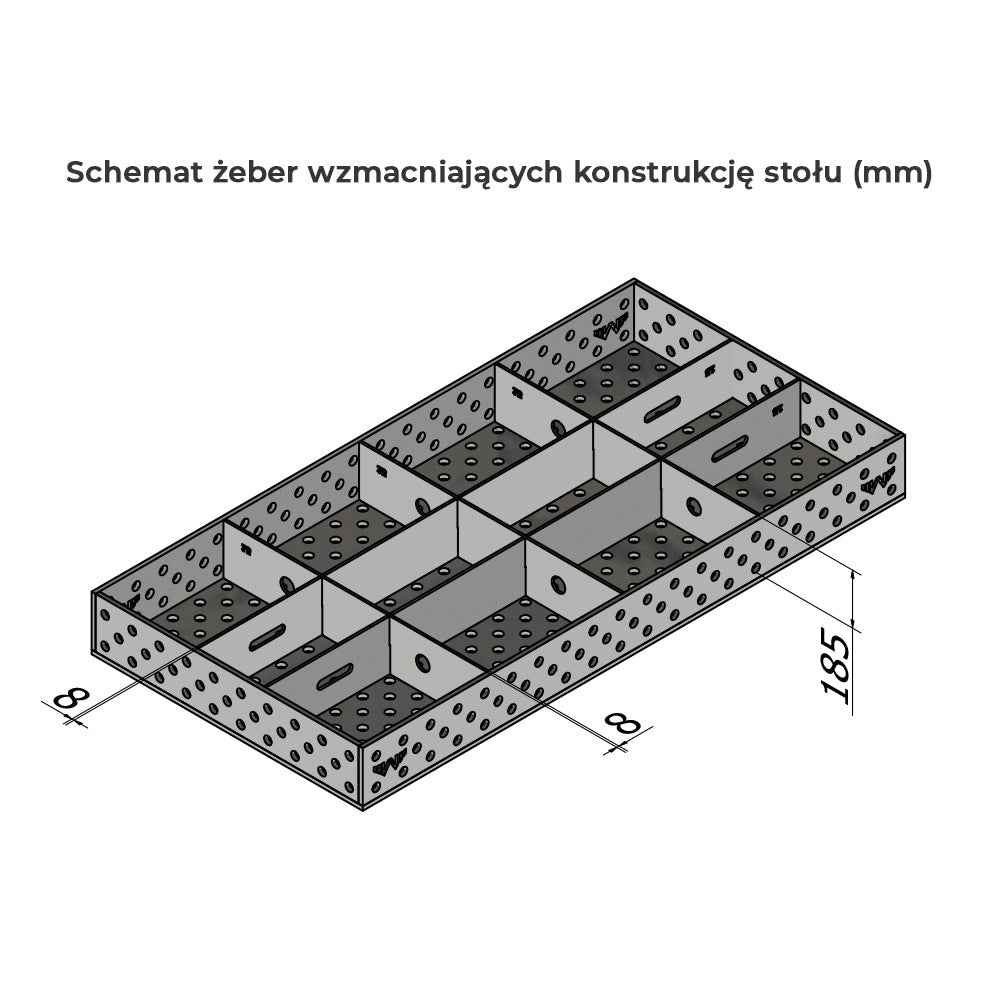 Stół spawalniczy 2000x1000 STANDARD